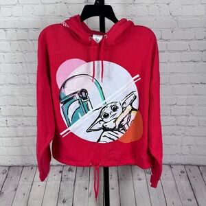 Disney Store Star Wars: The Mandalorian Ladies’ Hooded Sweatshirt Size Large